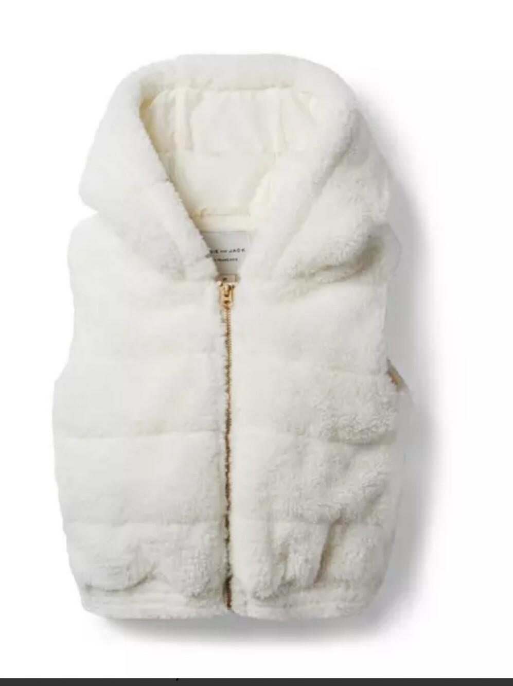 Girl Cram and Sugar Faux Fur Hooded Vest ( Size 5-6 years )